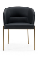 Gray Vegan Leather Dining Chair | OROA Modern Kravitz | Oroatrade.com