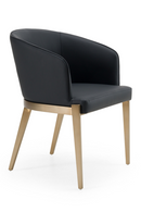 Gray Vegan Leather Dining Chair | OROA Modern Kravitz | Oroatrade.com