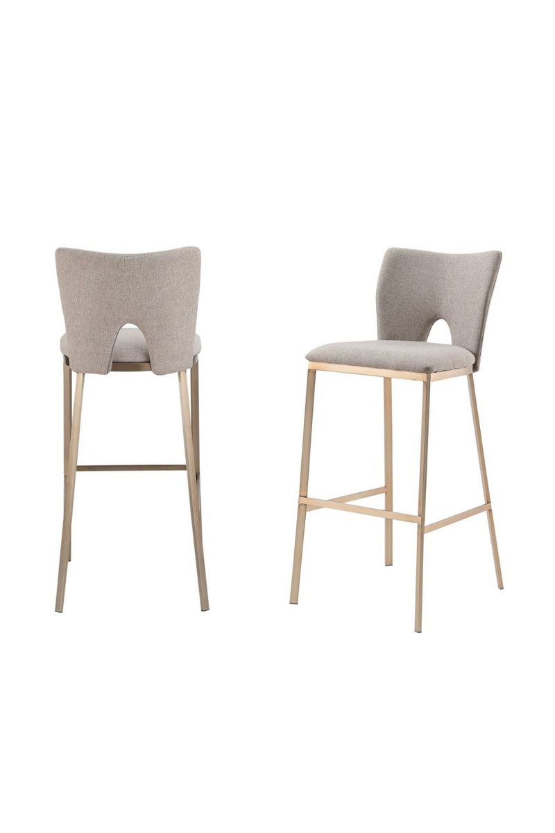Cutout-Back Bar Stools (2) | OROA Modern Burton | Oroatrade.com