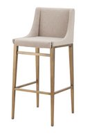 Beige Sloped-Arm Bar Stools (2) | OROA Modern Mimi | Oroatrade.com