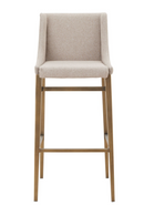 Beige Sloped-Arm Bar Stools (2) | OROA Modern Mimi | Oroatrade.com