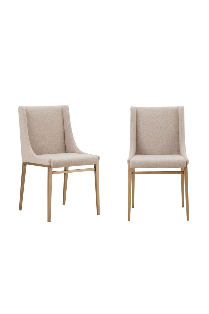 Sloped Arm Dining Chair Set (2) | OROA Modern Mimi