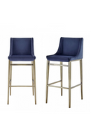 Blue Velvet Bar Stools (2) | Novi Living Mimi | Oroatrade.com