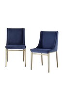 Sloped Arm Dining Chair Set (2) | OROA Modern Mimi | Oroatrade.com