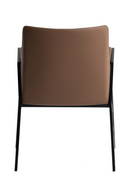 Brown Vegan Leather Dining Chair | OROA Modern Leshay | Oroatrade.com