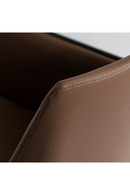 Brown Vegan Leather Dining Chair | OROA Modern Leshay | Oroatrade.com