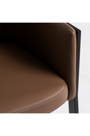 Brown Vegan Leather Dining Chair | OROA Modern Leshay | Oroatrade.com