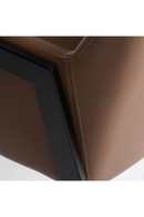 Brown Vegan Leather Dining Chair | OROA Modern Leshay | Oroatrade.com