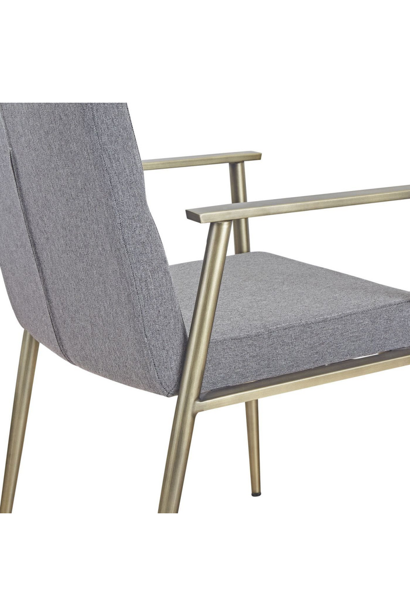 Gray Fabric Dining Armchair | OROA Modern Sabri | Oroatrade.com