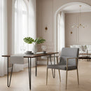 Gray Fabric Dining Armchair | OROA Modern Sabri | Oroatrade.com
