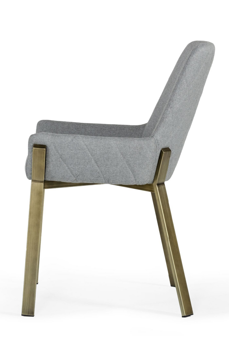 Gray Upholstered Dining Chair | OROA Modern Ganon | Oroatrade.com