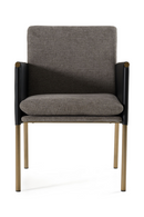 Gray Vegan Leather Dining Chair | OROA Modern Engel | Oroatrade.com