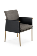 Gray Vegan Leather Dining Chair | OROA Modern Engel | Oroatrade.com