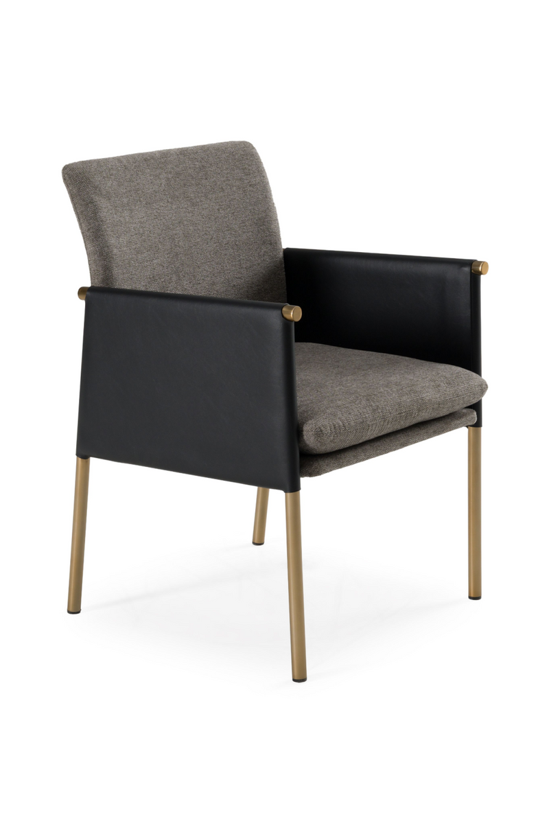 Gray Vegan Leather Dining Chair | OROA Modern Engel | Oroatrade.com