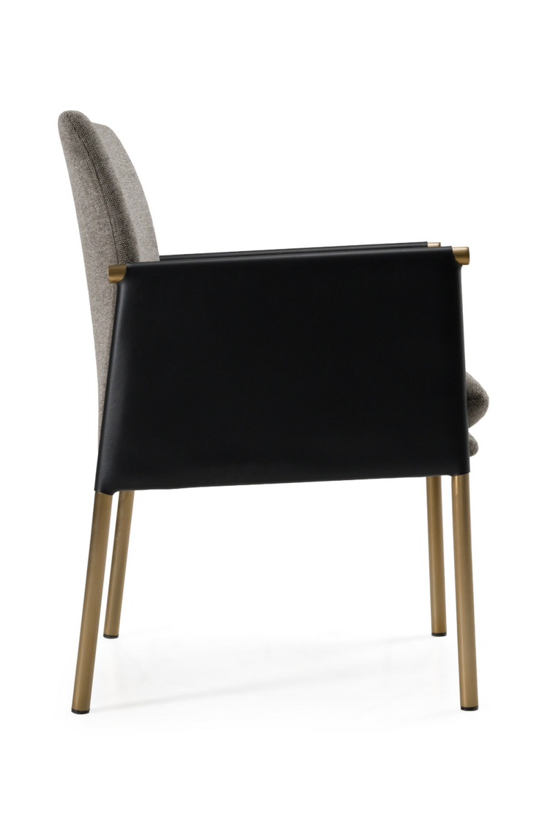 Gray Vegan Leather Dining Chair | OROA Modern Engel | Oroatrade.com