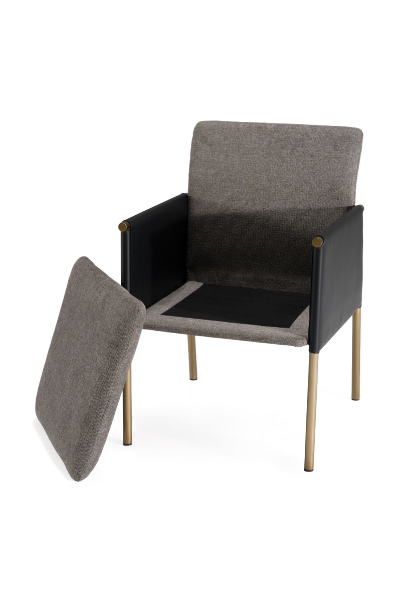 Gray Vegan Leather Dining Chair | OROA Modern Engel | Oroatrade.com