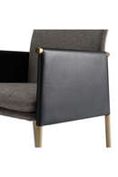 Gray Vegan Leather Dining Chair | OROA Modern Engel | Oroatrade.com