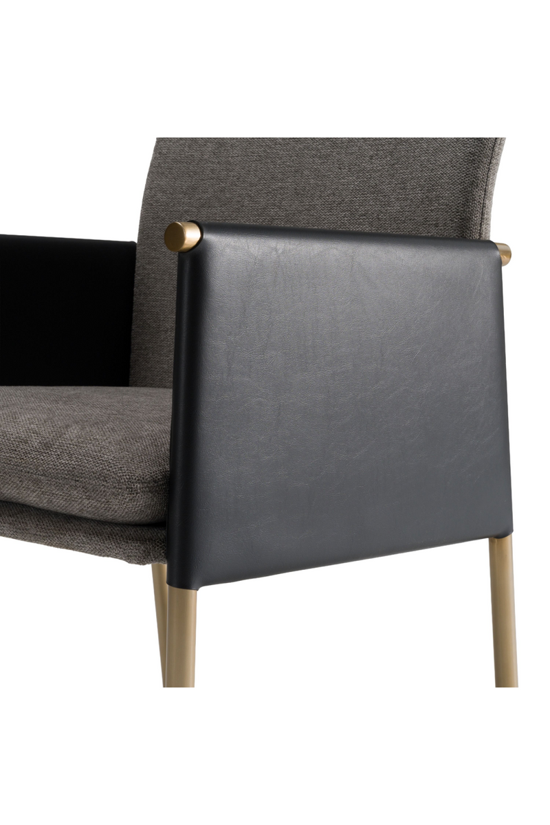 Gray Vegan Leather Dining Chair | OROA Modern Engel | Oroatrade.com