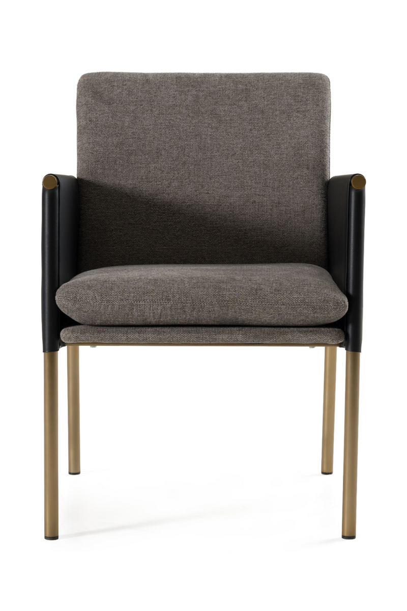 Gray Vegan Leather Dining Chair | OROA Modern Engel | Oroatrade.com