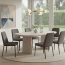 Gray Oval Dining Table | OROA Modern Evermore