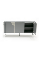 Matte Gray 3-Door Sideboard | OROA Modern Hadler | Oroatrade.com