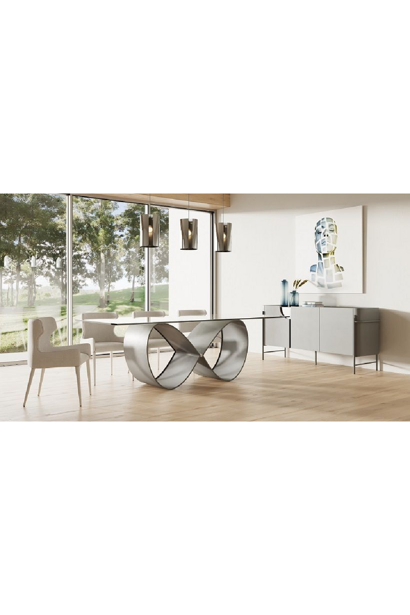 Matte Gray 3-Door Sideboard | OROA Modern Hadler | Oroatrade.com