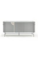 Matte Gray 3-Door Sideboard | OROA Modern Hadler | Oroatrade.com