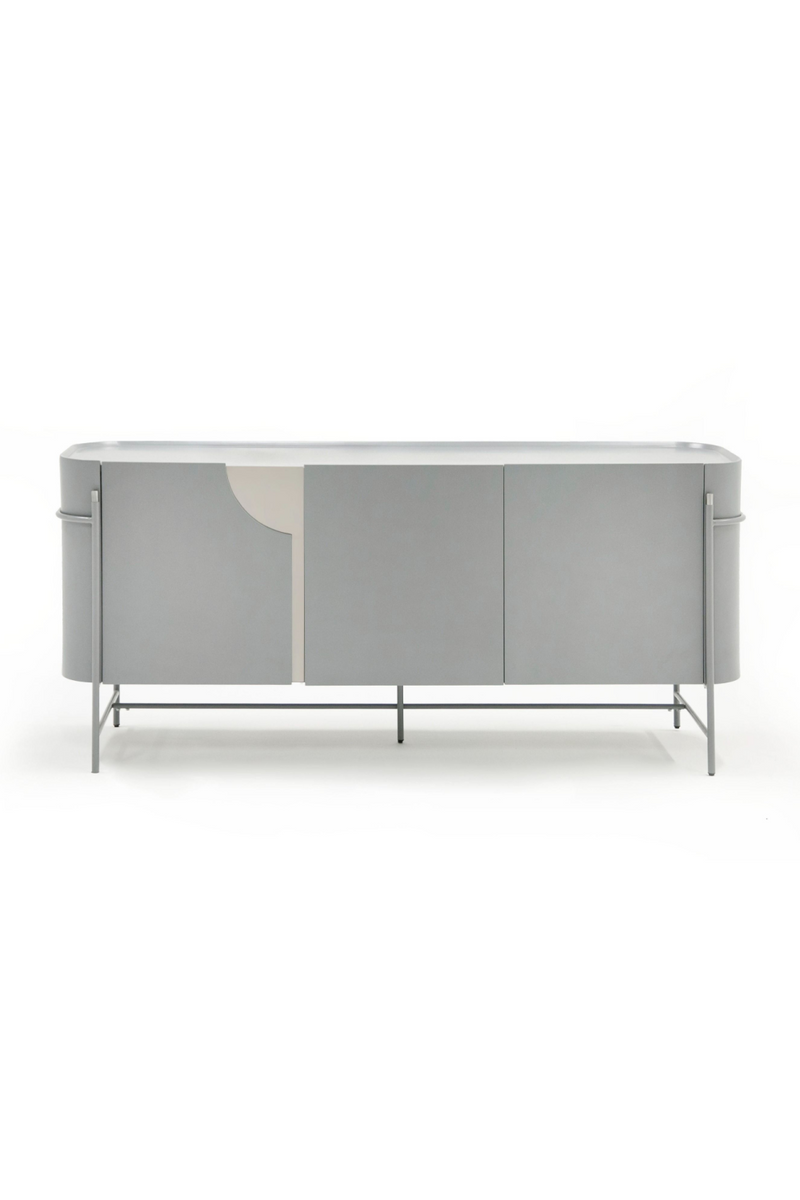 Matte Gray 3-Door Sideboard | OROA Modern Hadler | Oroatrade.com