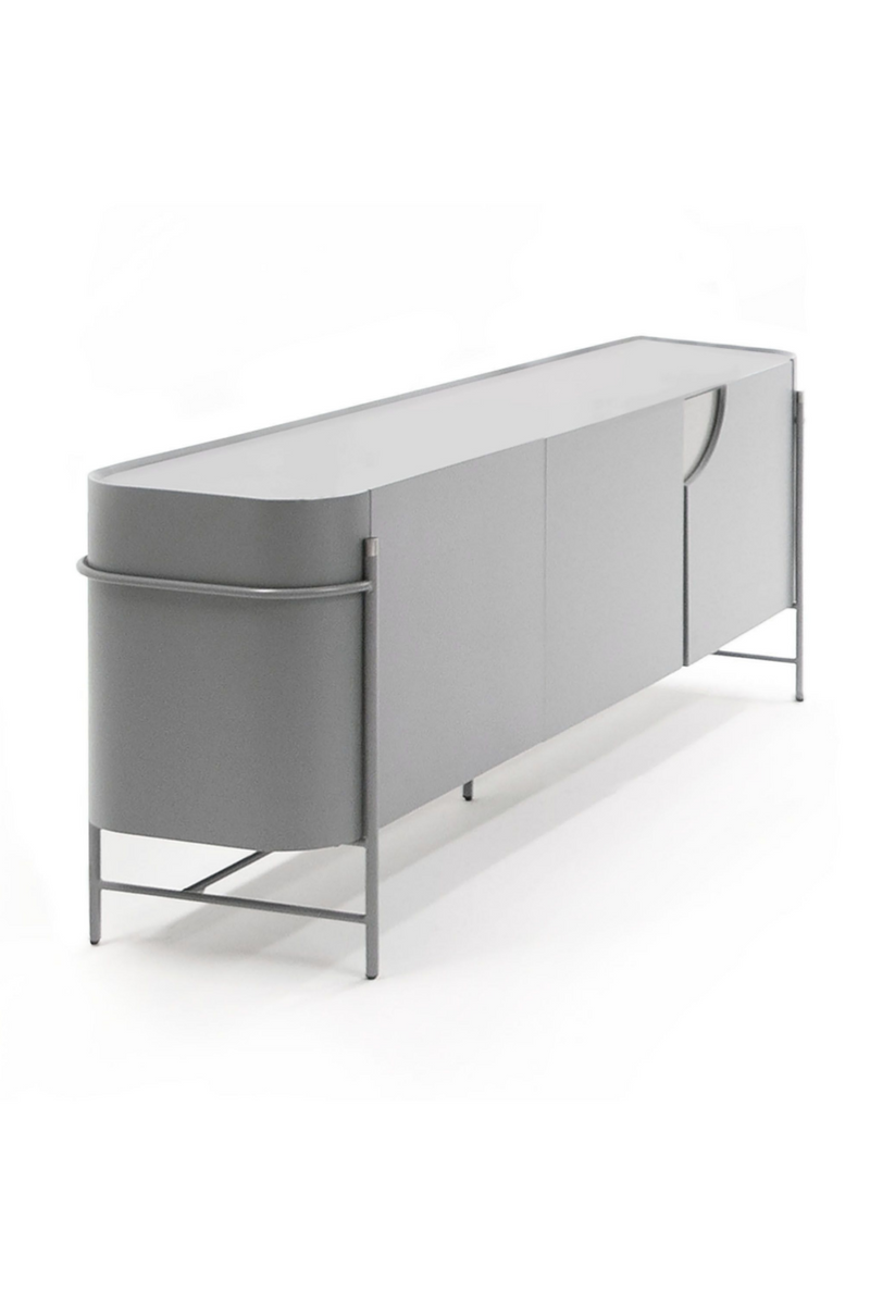 Matte Gray 3-Door Sideboard | OROA Modern Hadler | Oroatrade.com