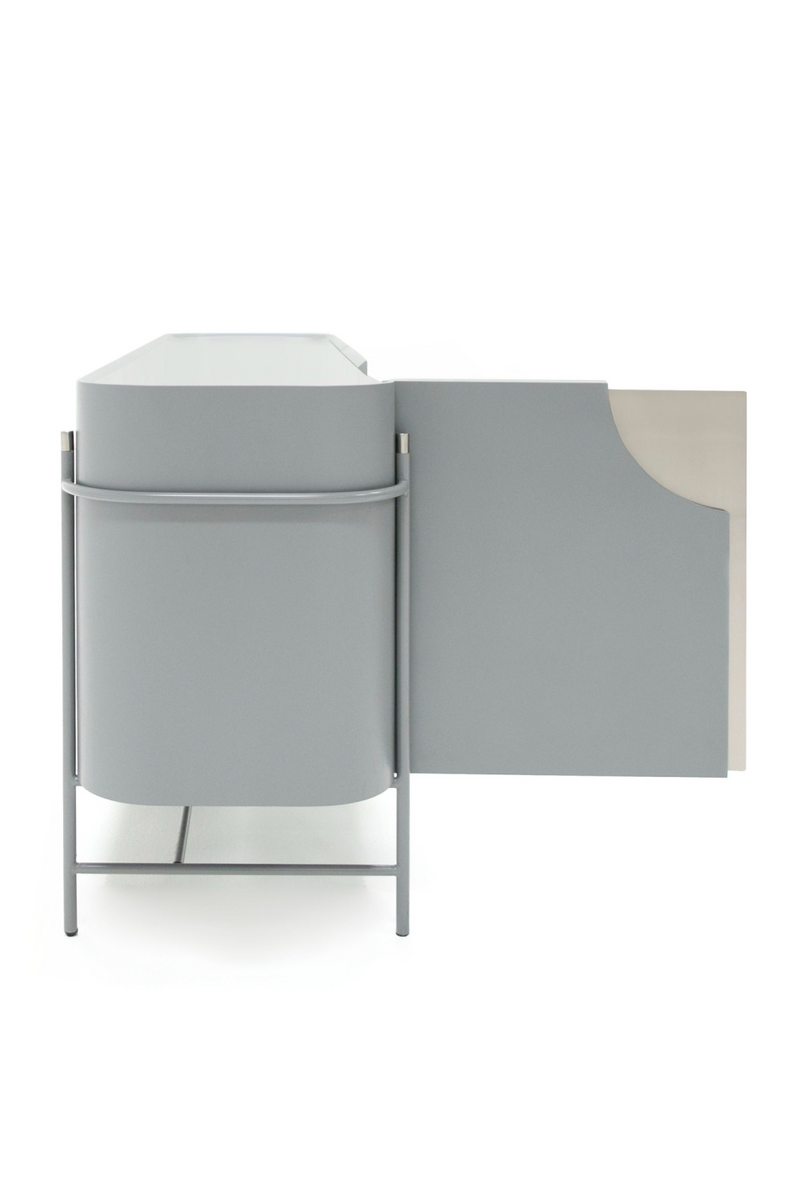 Matte Gray 3-Door Sideboard | OROA Modern Hadler | Oroatrade.com