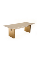Cream Ash Veneer Dining Table | OROA Modern Angus