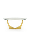 Gold Leaf Oval Dining Table | OROA Modern Chambers |  Oroatrade.com