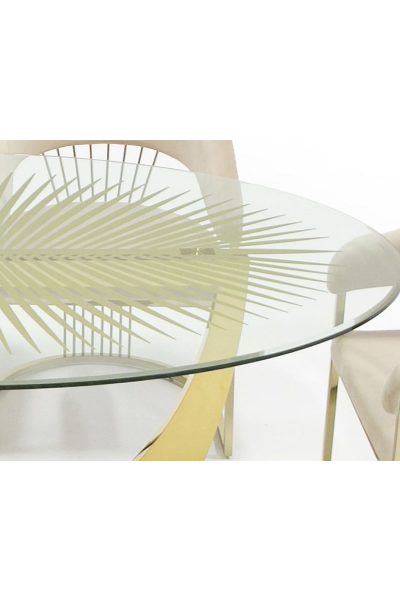 Gold Leaf Oval Dining Table | OROA Modern Chambers |  Oroatrade.com