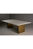 White Marble Rectangular Dining Table | OROA Modern Auer | Oroatrade.com