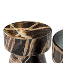 Marble Finished Round End Tables (2) | OROA Modern Marlow
