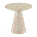 Marble Conical Base End Table | OROA Modern Pampa