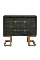 Gray Shagreen 2-Drawer Nightstand | OROA Modern Howard | Oroatrade.com
