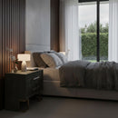 Gray Shagreen 2-Drawer Nightstand | OROA Modern Howard | Oroatrade.com