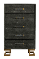 Gray Shagreen 5-Drawer Chest | OROA Modern Howard | Oroatrade.com