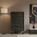 Gray Shagreen 5-Drawer Chest | OROA Modern Howard | Oroatrade.com