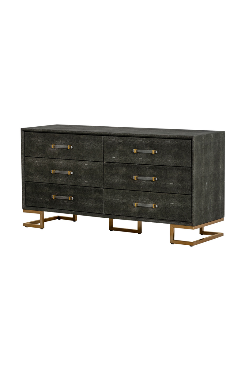 Gray Shagreen 6-Drawer Dresser | OROA Modern Howard | Oroatrade.com