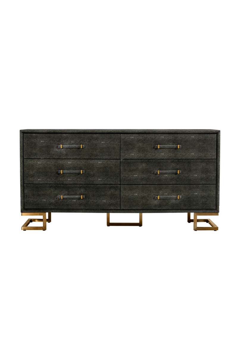 Gray Shagreen 6-Drawer Dresser | OROA Modern Howard | Oroatrade.com
