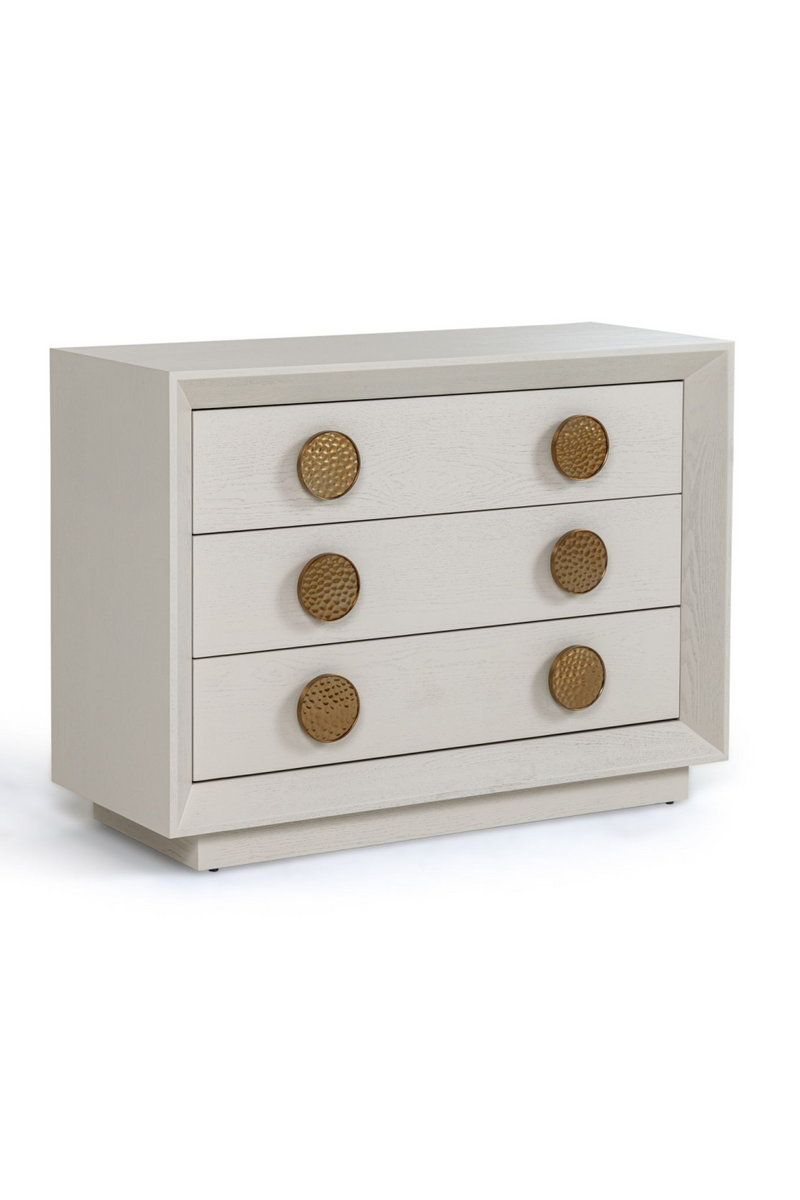 White Ash Wood 3-Drawer Nightstand | OROA Modern Marjorie | Oroatrade.com