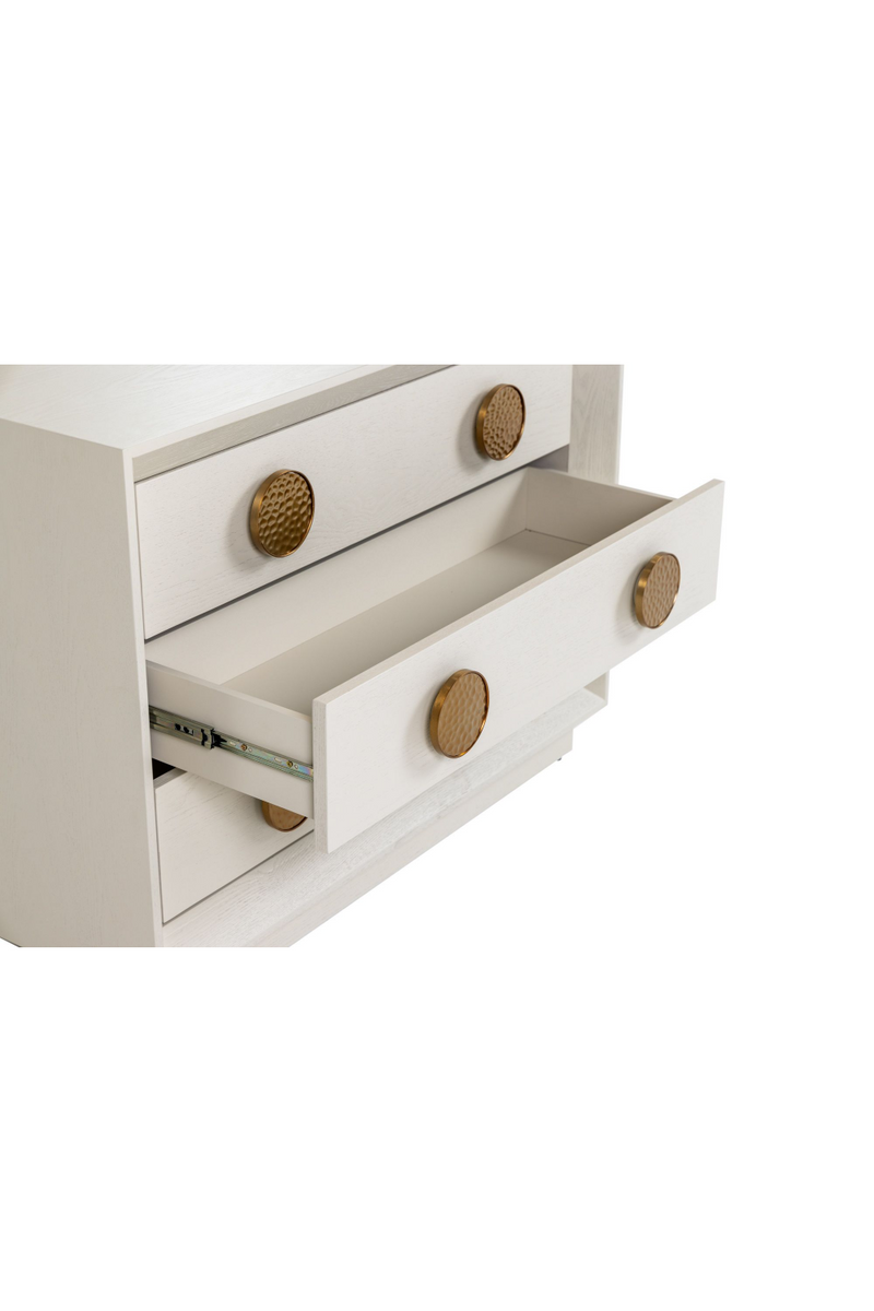 White Ash Wood 3-Drawer Nightstand | OROA Modern Marjorie | Oroatrade.com