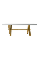 Gold-Framed Glass Dining Table | OROA Modern Dandy | Oroatrade.com