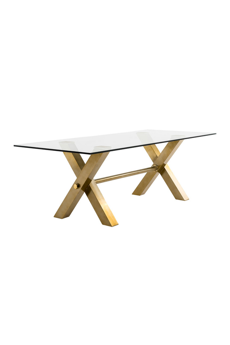 Gold-Framed Glass Dining Table | OROA Modern Dandy | Oroatrade.com
