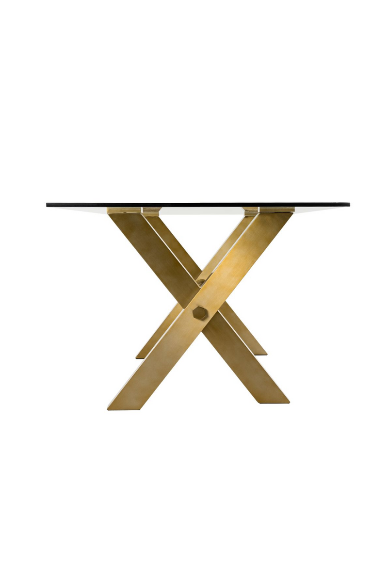 Gold-Framed Glass Dining Table | OROA Modern Dandy | Oroatrade.com