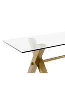 Gold-Framed Glass Dining Table | OROA Modern Dandy | Oroatrade.com