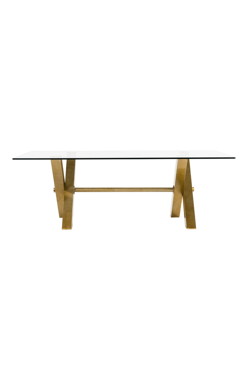Gold-Framed Glass Dining Table | OROA Modern Dandy | Oroatrade.com