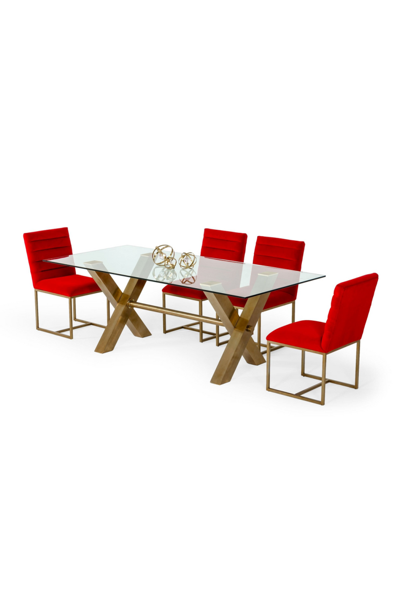 Tempered Glass Dining Table | OROA Modern Dandy | Oroatrade.com